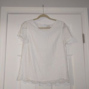 J Crew Eyelet Top